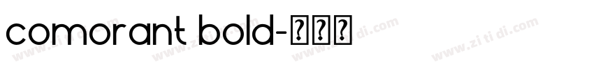 comorant bold字体转换